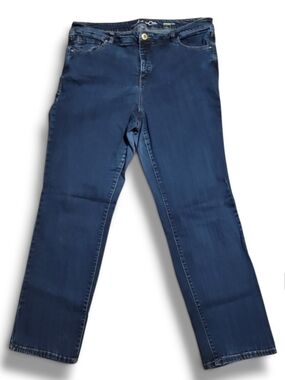 Inc. Denim Woman - 18W Dark Blue Straight-Leg Jeans